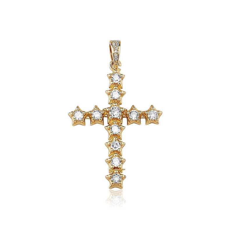 Star Cross Pendant 14K - ICECI