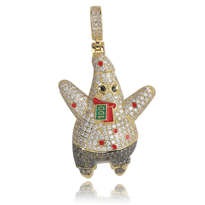 Starfish Cartoon Pendant 14K - ICECI