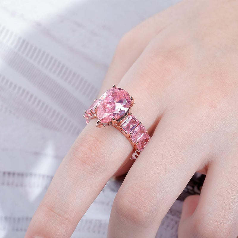 TEAR DROP RING 14K - ICECI