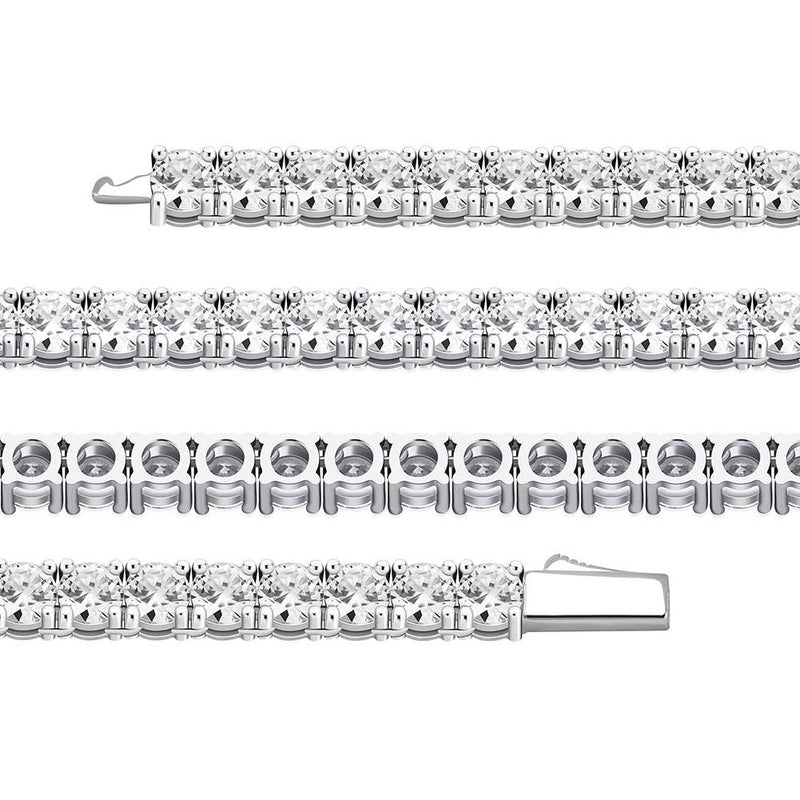 Tennis Chain 14K x Sterling Silver - ICECI