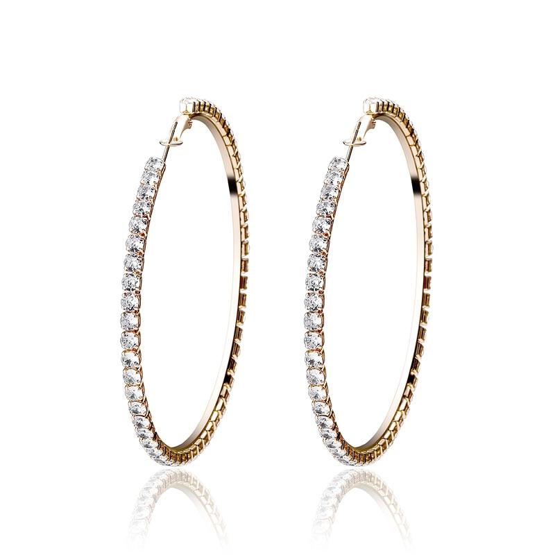 TENNIS HOOP EARRINGS 14K - ICECI