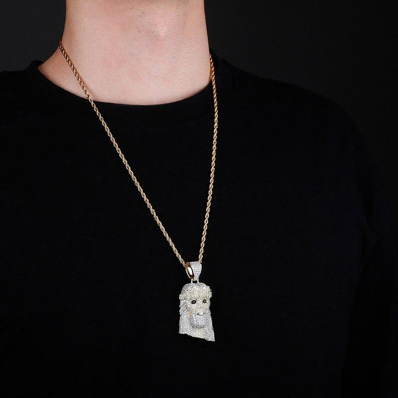 TWO TONE JESUS PENDANT 14K - ICECI