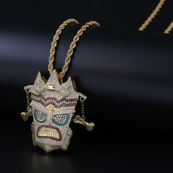 UKA UKA MASK PENDANT 14K - ICECI