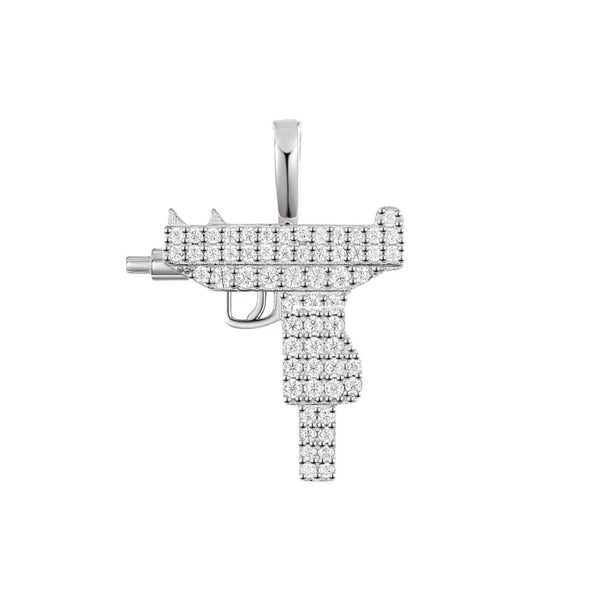 Uzi Pendant 18K x Moissanite - ICECI