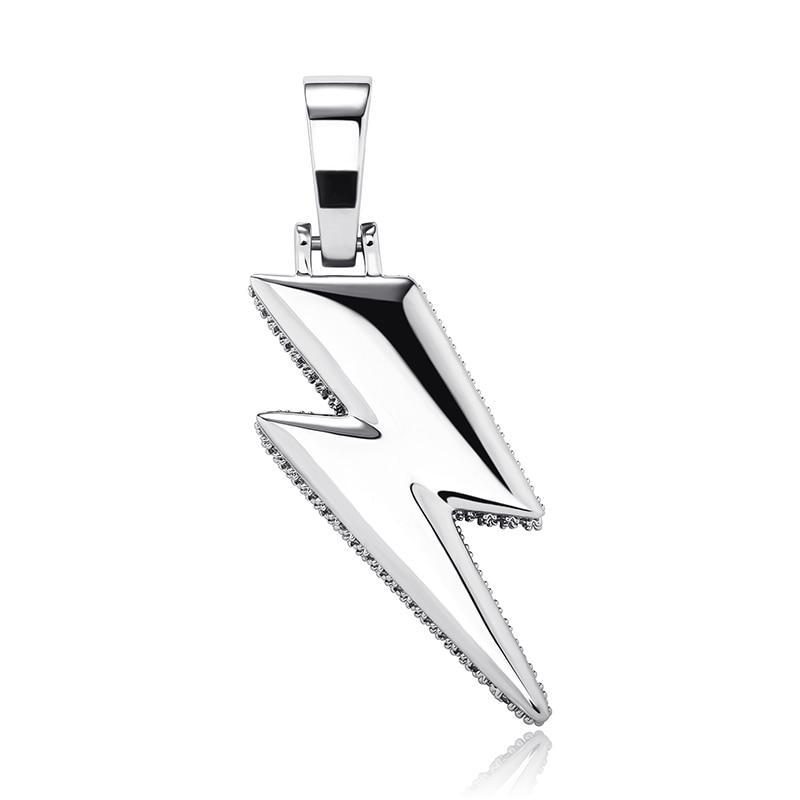 XL LIGHTNING BOLT PENDANT 14K - ICECI