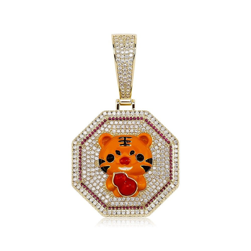 Year Of The Tiger Pendant 14K - ICECI