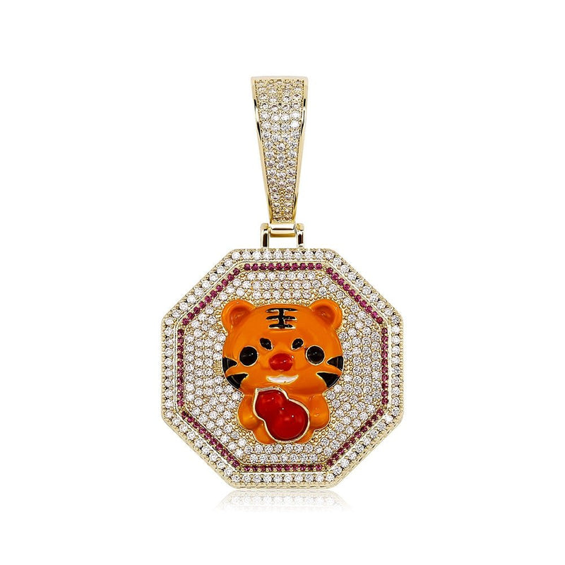 Year Of The Tiger Pendant 14K - ICECI