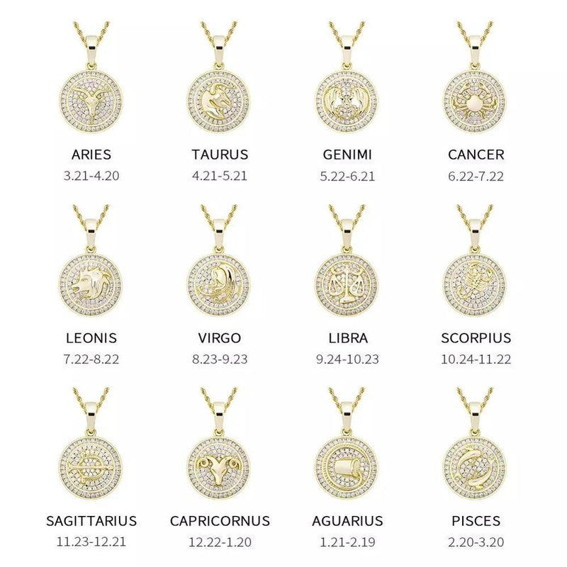 ZODIAC PENDANT 14K - ICECI