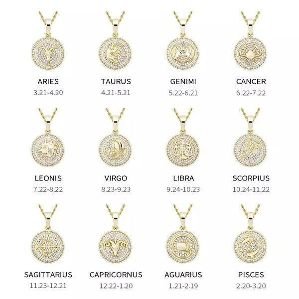 ZODIAC PENDANT 14K - ICECI