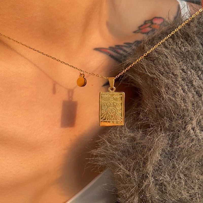 Zodiac Tarot Pendant 14K - ICECI