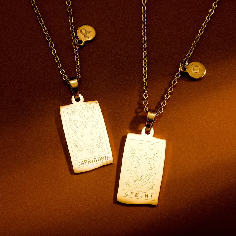 Zodiac Tarot Pendant 14K - ICECI